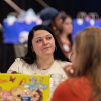 person looking off to the side